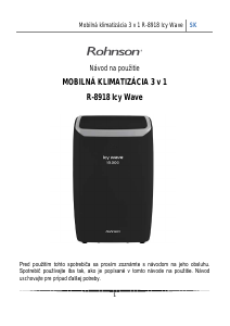 Návod Rohnson R-8918 Icy Wave Klimatizácia