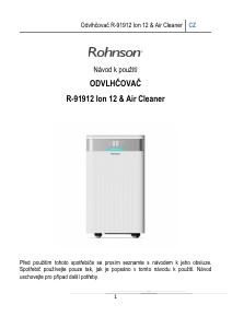 Manuál Rohnson R-91912 Ion 12 Čistička vzduchu