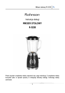 Instrukcja Rohnson R-5338 Blender