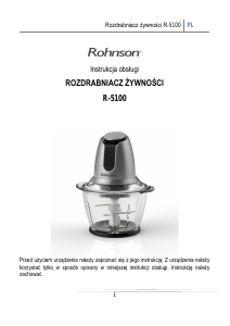 Instrukcja Rohnson R-5100 Rozdrabniacz kuchenny