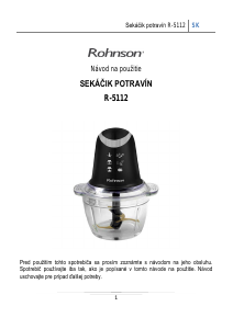 Návod Rohnson R-5112 Sekáč