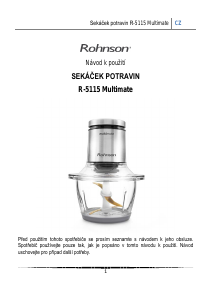Manuál Rohnson R-5115 Multimate Sekáček