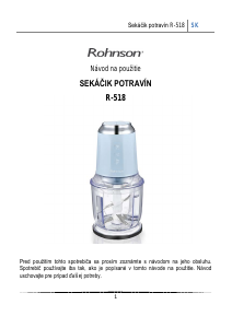 Návod Rohnson R-518 Sekáč