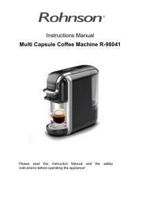 Bruksanvisning Rohnson R-98043 Kaffebryggare