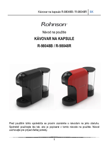 Návod Rohnson R-98048 Kávovar