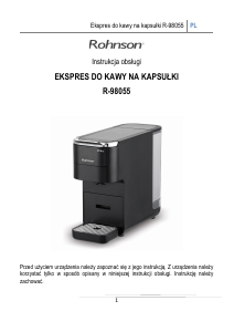 Instrukcja Rohnson R-98055 Ekspres do kawy