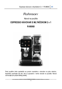 Návod Rohnson R-98060 Kávovar