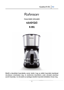 Használati útmutató Rohnson R-991 Kávéautomata