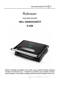 Használati útmutató Rohnson R-2109 Kontaktgrill