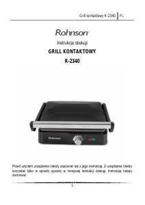 Instrukcja Rohnson R-2340 Kontakt grill