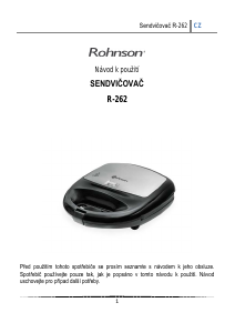 Manuál Rohnson R-262 Kontaktní gril