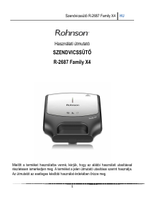 Használati útmutató Rohnson R-2687 Family X4 Kontaktgrill