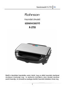 Használati útmutató Rohnson R-2755 Kontaktgrill