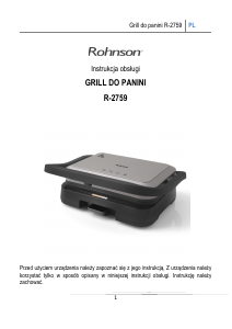 Instrukcja Rohnson R-2759 Kontakt grill