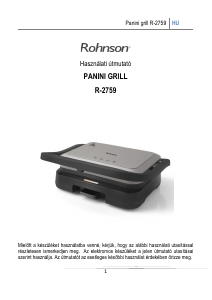 Használati útmutató Rohnson R-2759 Kontaktgrill