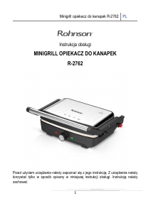 Instrukcja Rohnson R-2762 Kontakt grill