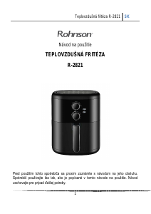 Návod Rohnson R-2821 Fritéza