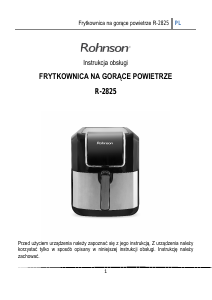 Instrukcja Rohnson R-2825 Frytkownica