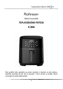 Návod Rohnson R-2846 Fritéza