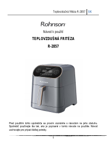Návod Rohnson R-2857 Fritéza