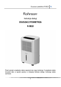 Instrukcja Rohnson R-9610 Osuszacz