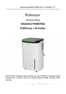 Instrukcja Rohnson R-9630 Osuszacz