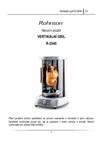 Manuál Rohnson R-2540 Gril na kebab