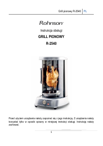 Instrukcja Rohnson R-2540 Grill do kebaba