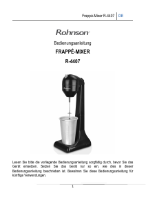 Bedienungsanleitung Rohnson R-4407 Getränke Mixer