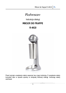 Instrukcja Rohnson R-4410 Mikser do napojów