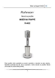 Návod Rohnson R-4422 Miešač nápojov