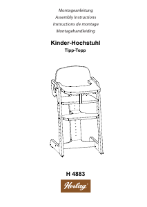 Mode d’emploi Herlag H 4883 Tipp-Topp Chaise haute bébé