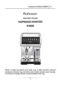 Használati útmutató Rohnson R-98080 Presszógép