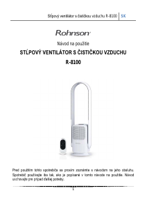 Návod Rohnson R-8100 Ventilátor
