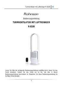 Bedienungsanleitung Rohnson R-8100 Ventilator
