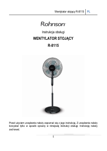 Instrukcja Rohnson R-8115 Wentylator