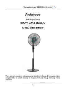 Instrukcja Rohnson R-8600 Silent Breezer Wentylator