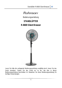 Bedienungsanleitung Rohnson R-8600 Silent Breezer Ventilator