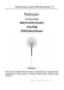 Instrukcja Rohnson R-8650 Natural Breezer Wentylator