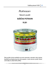 Manuál Rohnson R-291 Sušička potravin