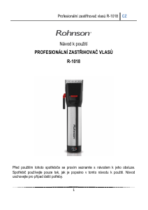 Manuál Rohnson R-1018 Zastřihávač vlasů