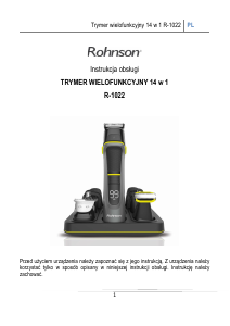 Instrukcja Rohnson R-1022 Strzyżarka do włosów