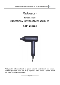 Manuál Rohnson R-684 Vlasový vysoušeč