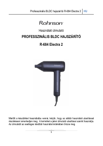 Használati útmutató Rohnson R-684 Hajszárító