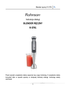 Instrukcja Rohnson R-5791 Blender ręczny