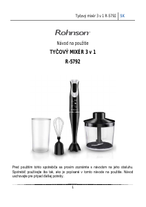 Návod Rohnson R-5792 Ponorný mixér