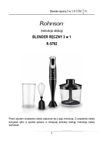 Instrukcja Rohnson R-5792 Blender ręczny