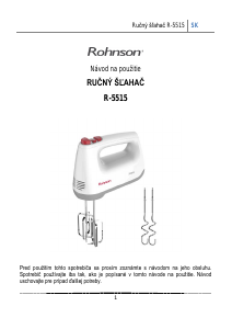 Návod Rohnson R-5515 Ručný šľahač