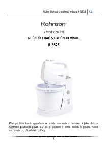 Manuál Rohnson R-5525 Diligent Ruční mixér