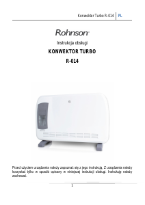 Instrukcja Rohnson R-014 Ogrzewacz